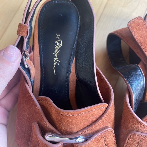 3.1 Philip Lim Suede Mules - Picture 4 of 5